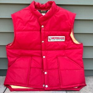 Vintage Red Quilt Puffer
